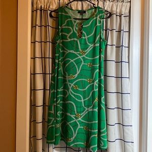 Mid-length green cocktail dress